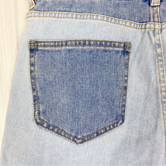 PacSun | High Rise Patch Work Denim Mom Shorts Size 29 - Picture 8 of 10